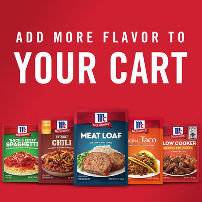 McCormick Meat Loaf Seasoning Mix – Classic American Comfort Food for Holiday Dinner Tables