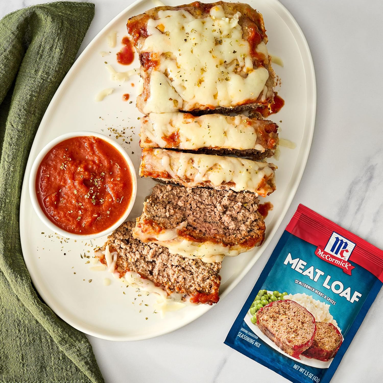 McCormick Meat Loaf Seasoning Mix – Classic American Comfort Food for Holiday Dinner Tables