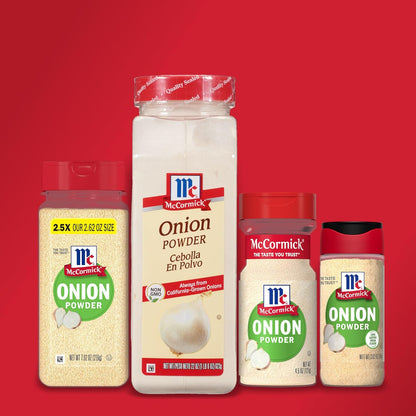 McCormick Onion Powder 7.62 oz – Quick Stovetop Seasoning for Family Dinners