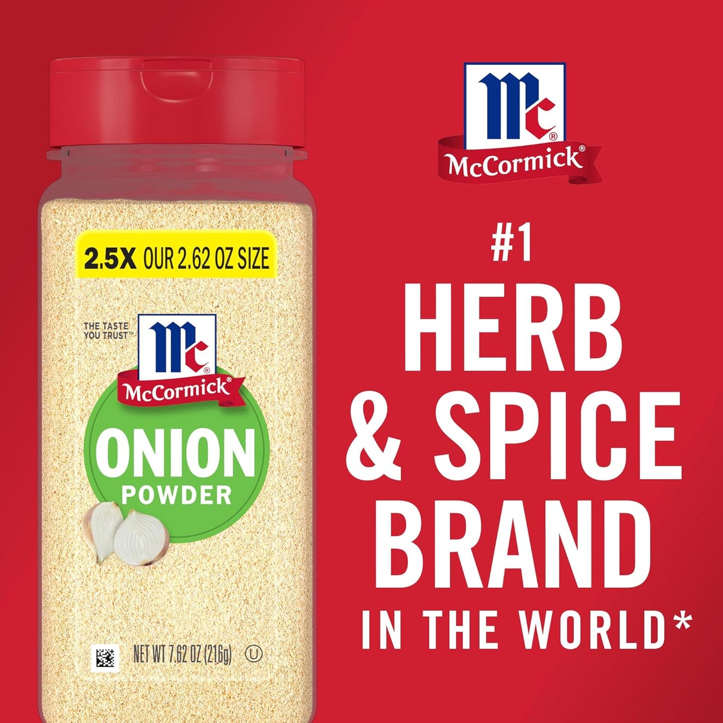 McCormick Onion Powder 7.62 oz – Quick Stovetop Seasoning for Family Dinners