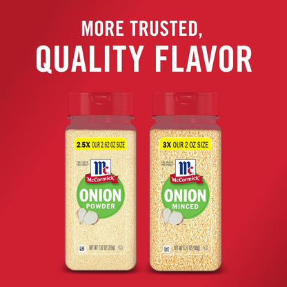 McCormick Onion Powder 7.62 oz – Quick Stovetop Seasoning for Family Dinners