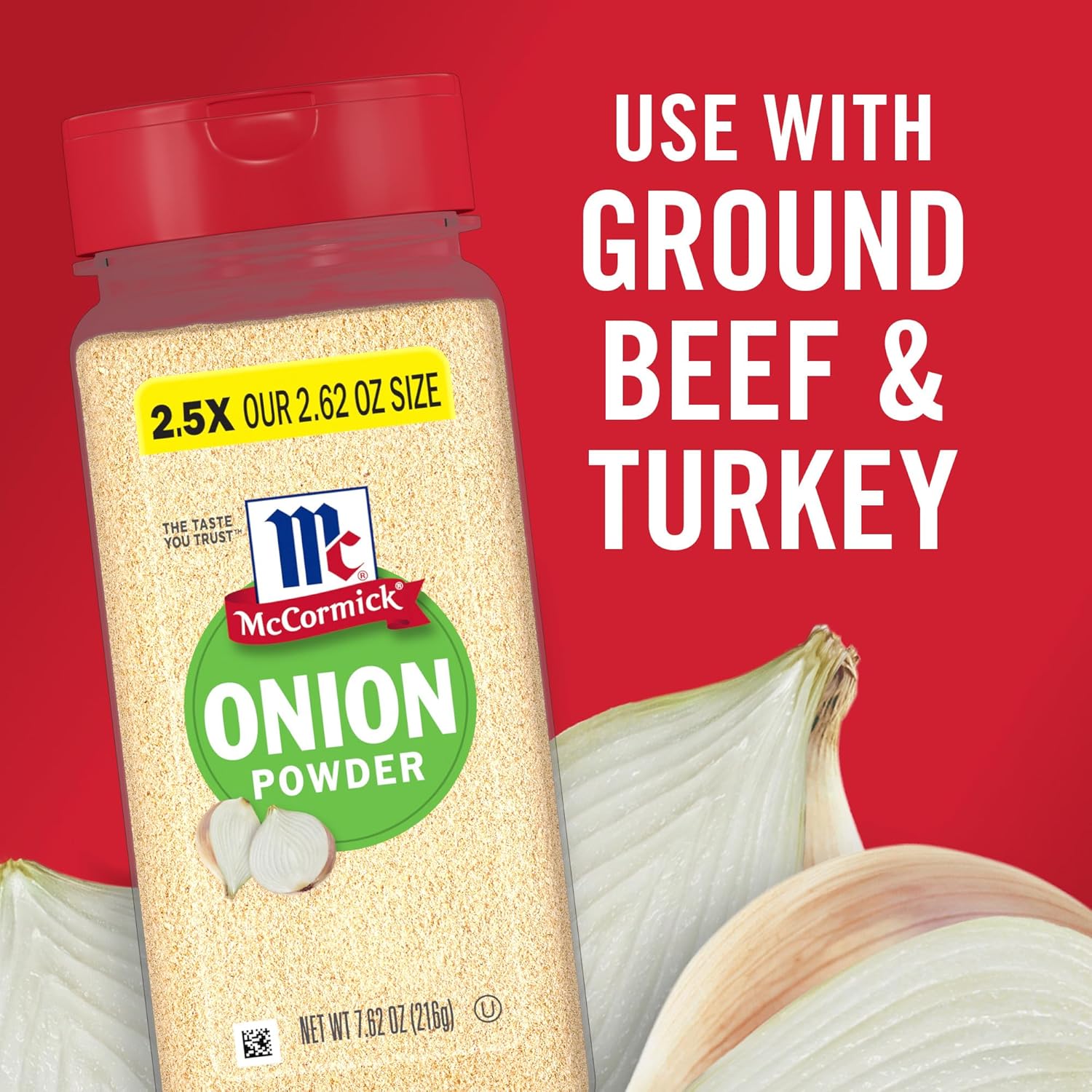 McCormick Onion Powder 7.62 oz – Quick Stovetop Seasoning for Family Dinners