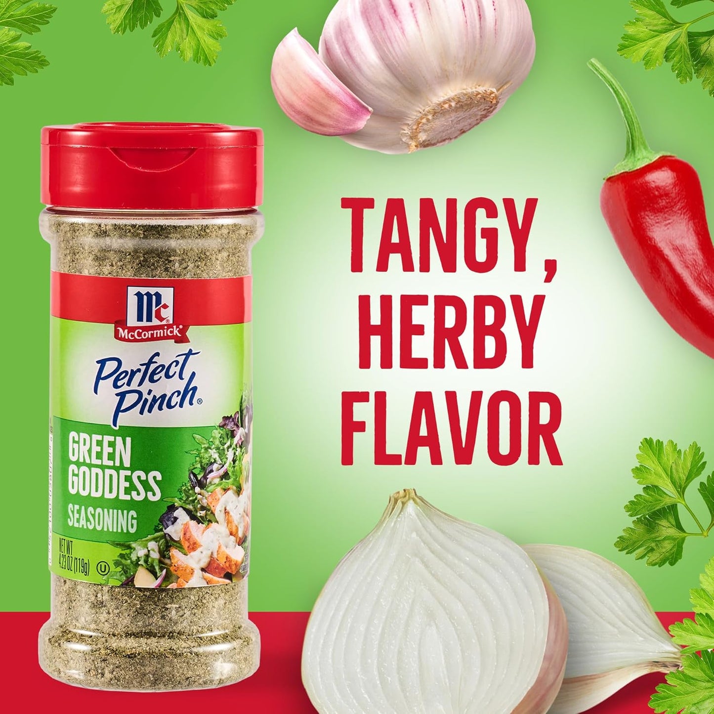 McCormick Perfect Pinch Green Goddess – Travel-Friendly Seasoning for Camping Dinners and Open-Air Meals