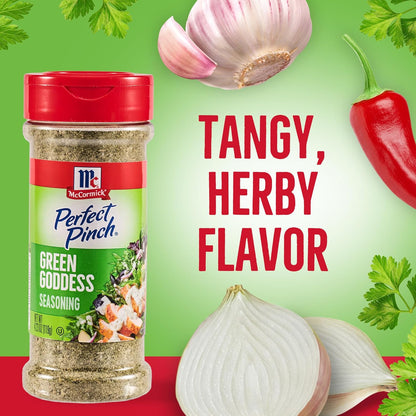 McCormick Perfect Pinch Green Goddess – Travel-Friendly Seasoning for Camping Dinners and Open-Air Meals