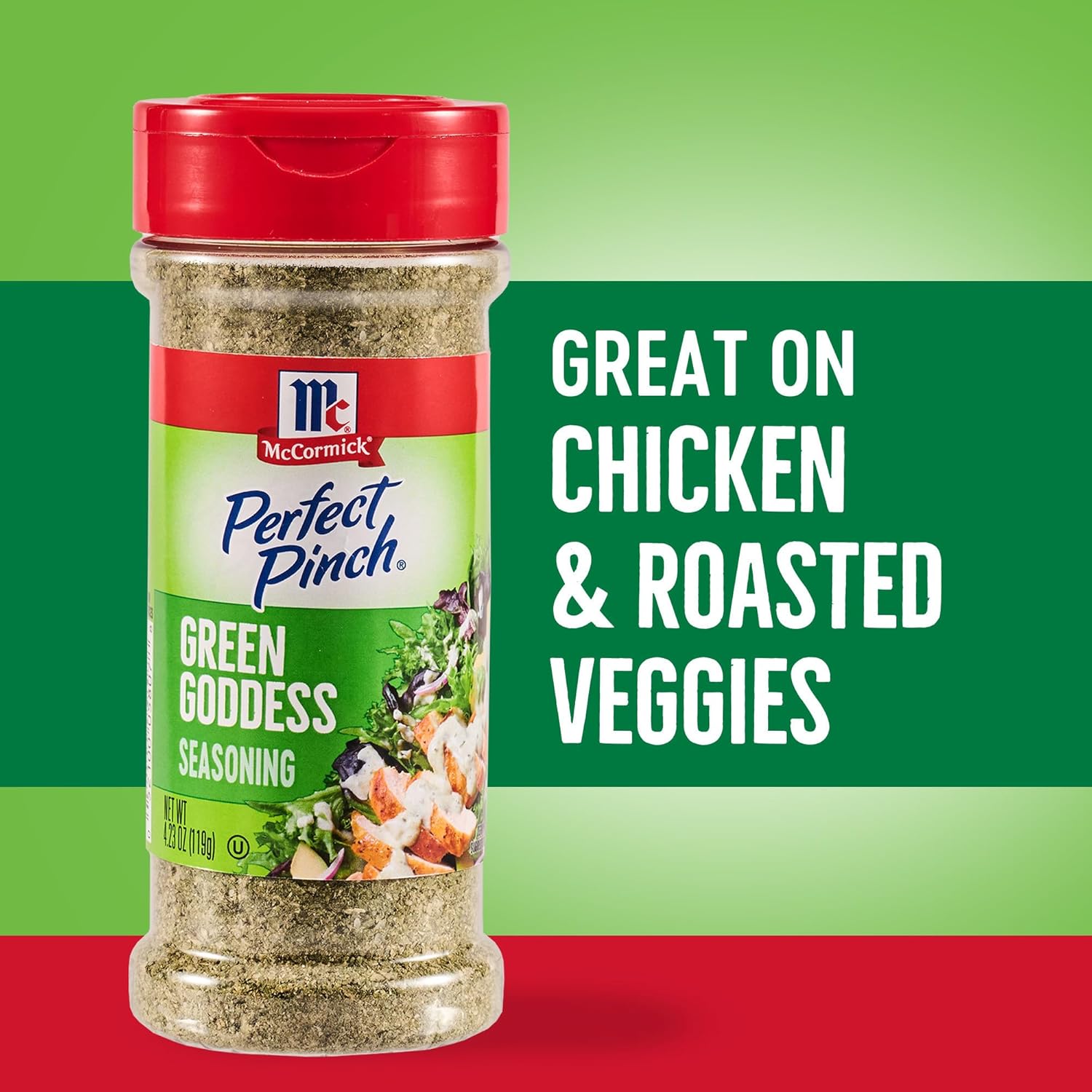 McCormick Perfect Pinch Green Goddess – Travel-Friendly Seasoning for Camping Dinners and Open-Air Meals