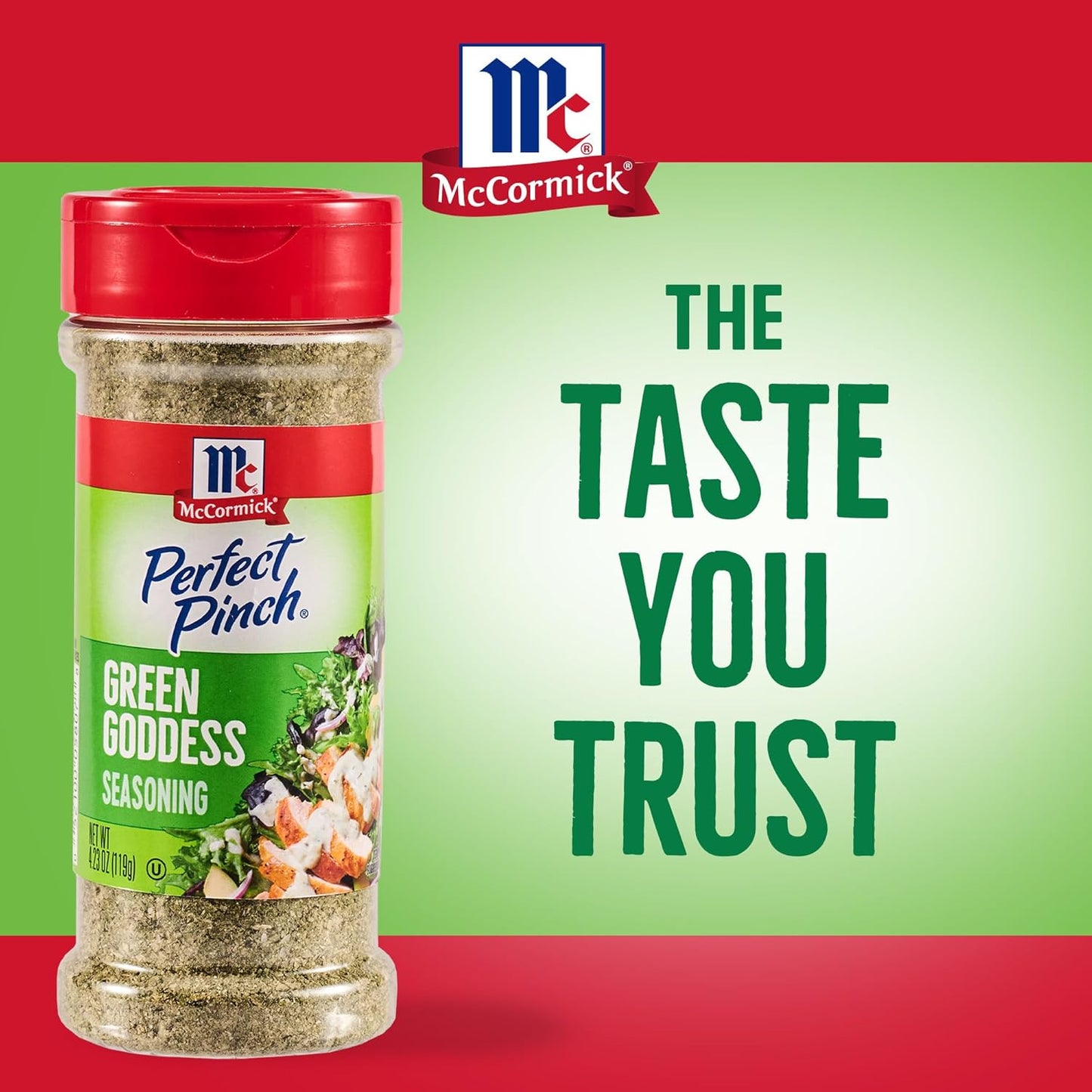 McCormick Perfect Pinch Green Goddess – Travel-Friendly Seasoning for Camping Dinners and Open-Air Meals