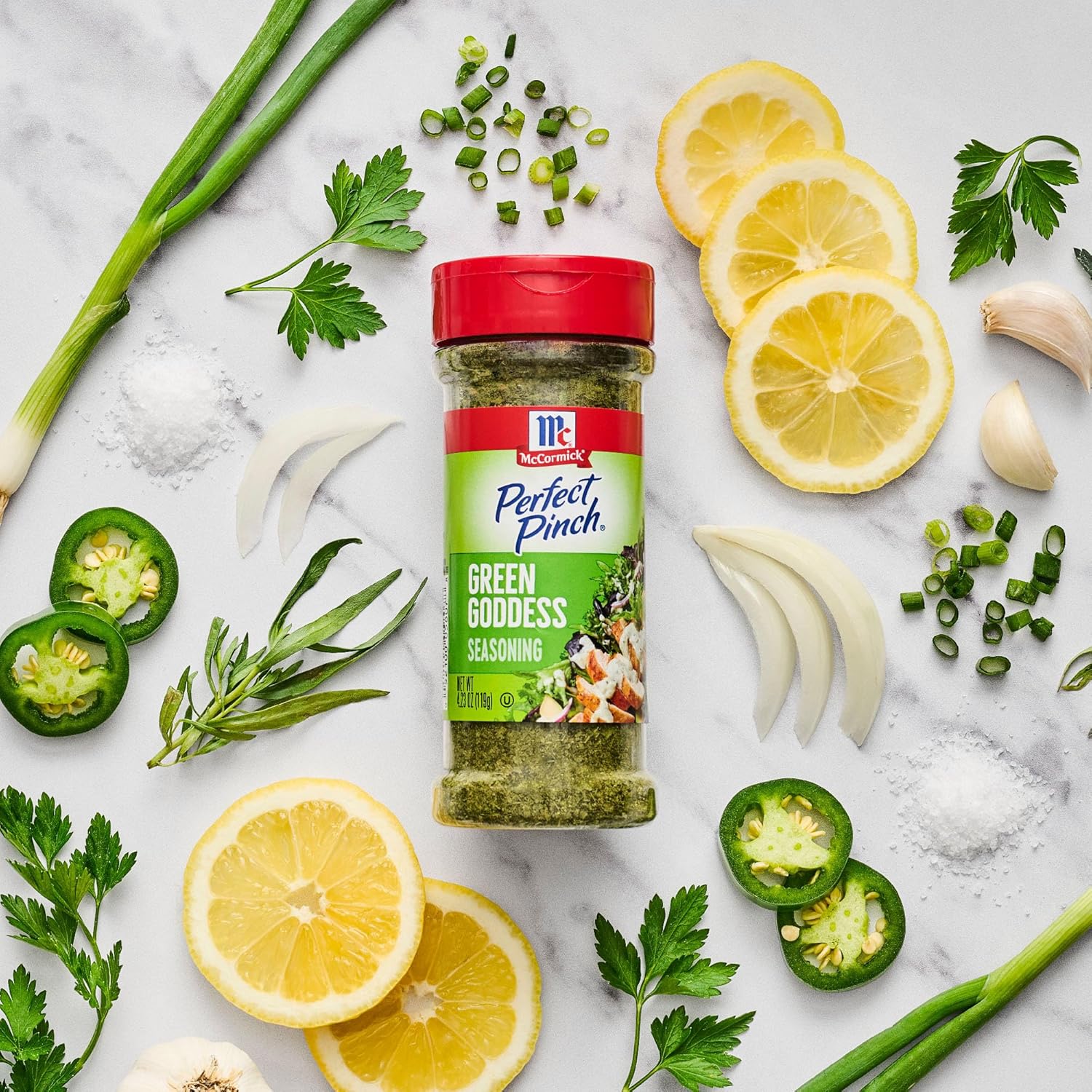 McCormick Perfect Pinch Green Goddess – Travel-Friendly Seasoning for Camping Dinners and Open-Air Meals