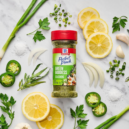 McCormick Perfect Pinch Green Goddess – Travel-Friendly Seasoning for Camping Dinners and Open-Air Meals