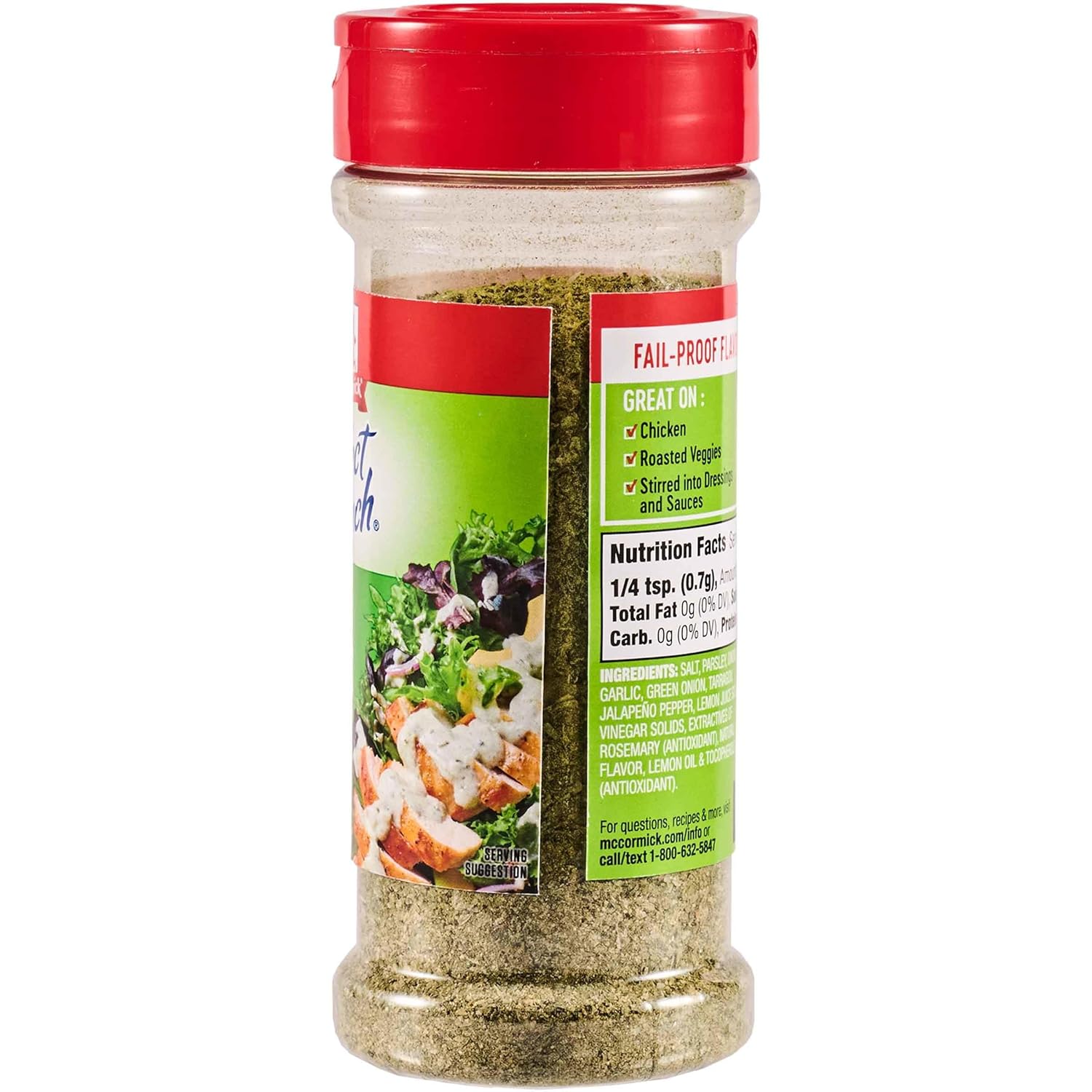 McCormick Perfect Pinch Green Goddess – Travel-Friendly Seasoning for Camping Dinners and Open-Air Meals