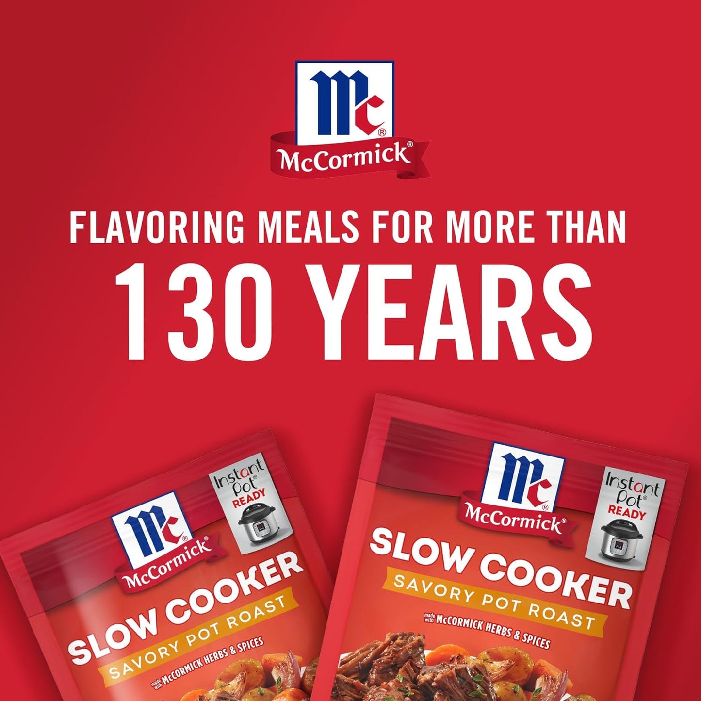 McCormick Pot Roast Mix – Wholesome Onion-Garlic-Herb Dinner for Cleaner Label Home Cooking
