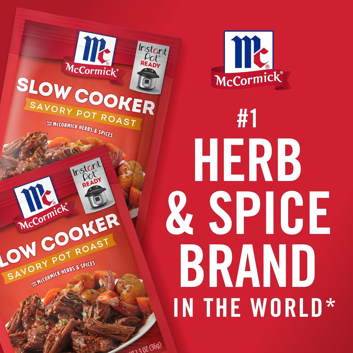 McCormick Pot Roast Mix – Wholesome Onion-Garlic-Herb Dinner for Cleaner Label Home Cooking