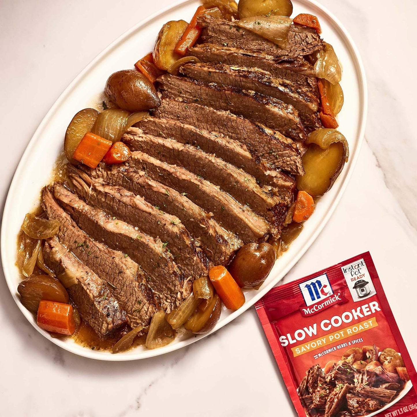 McCormick Pot Roast Mix – Wholesome Onion-Garlic-Herb Dinner for Cleaner Label Home Cooking