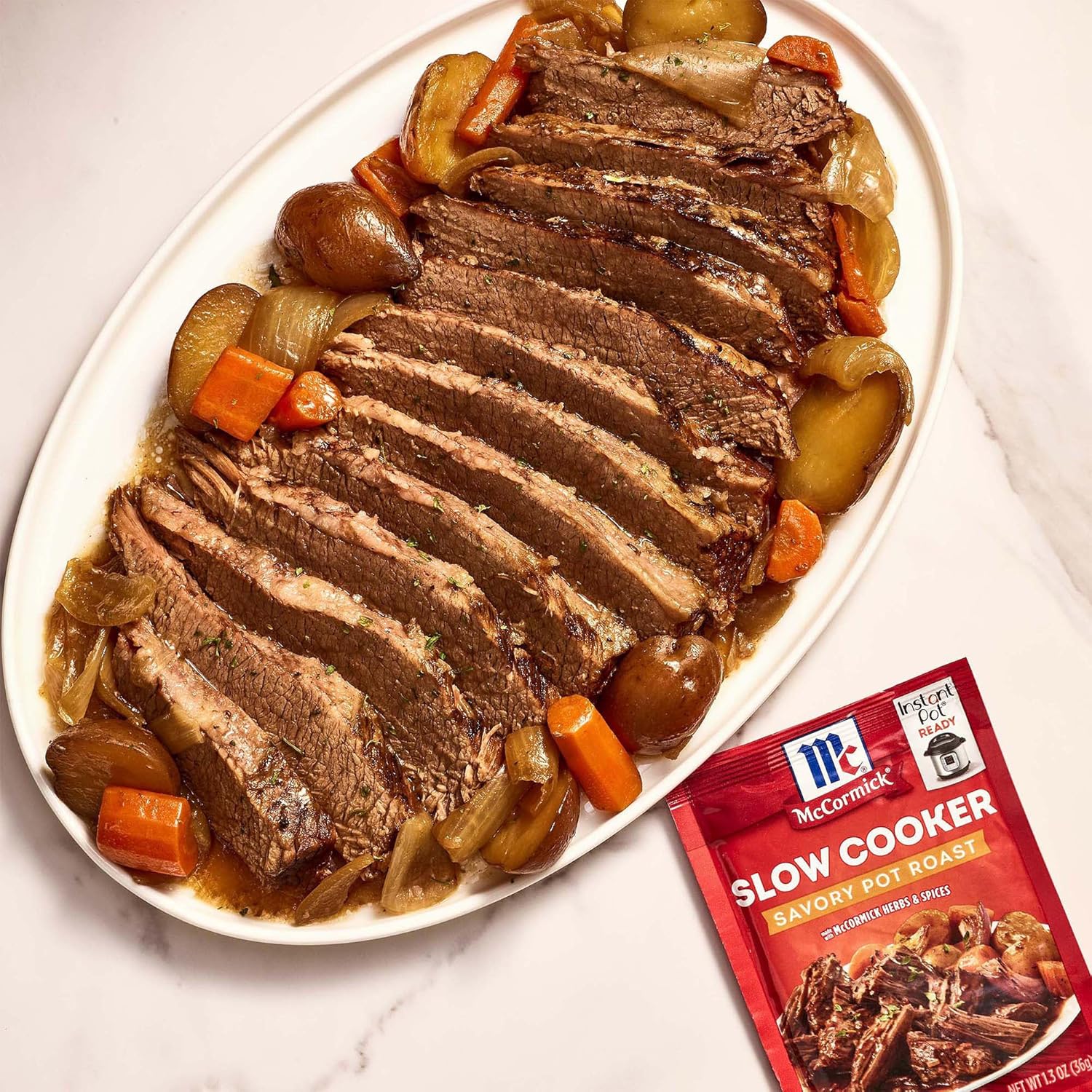 McCormick Pot Roast Mix – Wholesome Onion-Garlic-Herb Dinner for Cleaner Label Home Cooking