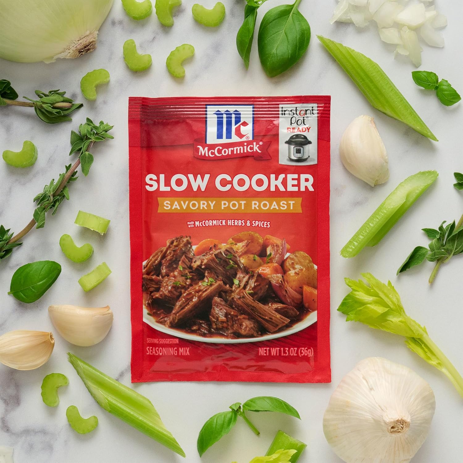 McCormick Pot Roast Mix – Wholesome Onion-Garlic-Herb Dinner for Cleaner Label Home Cooking