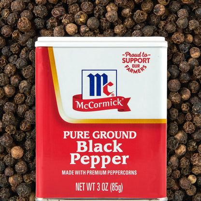 McCormick Pure Ground Black Pepper 6 oz – Consistent Seasoning for Busy Home Cooks