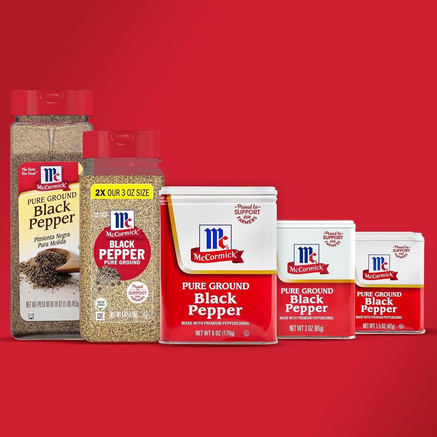 McCormick Pure Ground Black Pepper 6 oz – Consistent Seasoning for Busy Home Cooks