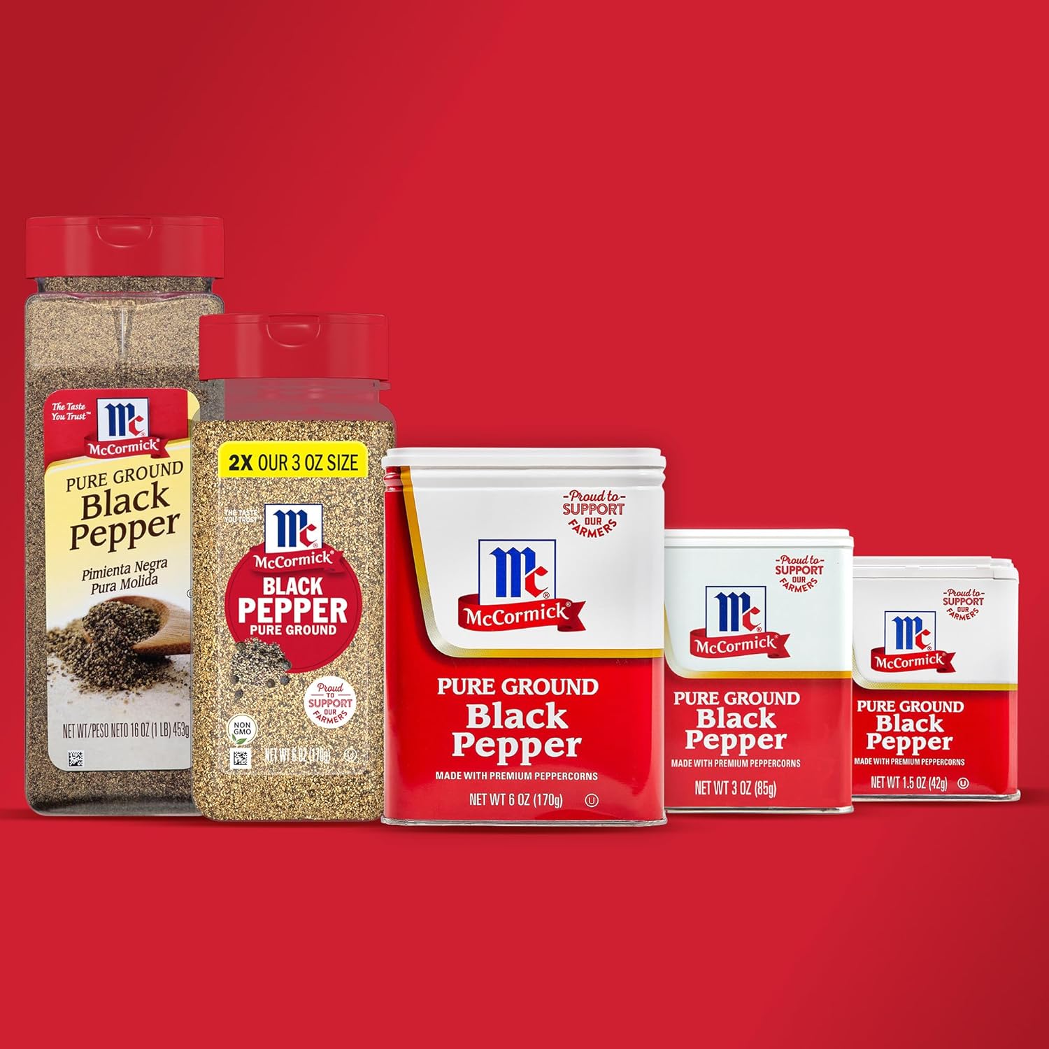 McCormick Pure Ground Black Pepper 6 oz – Consistent Seasoning for Busy Home Cooks