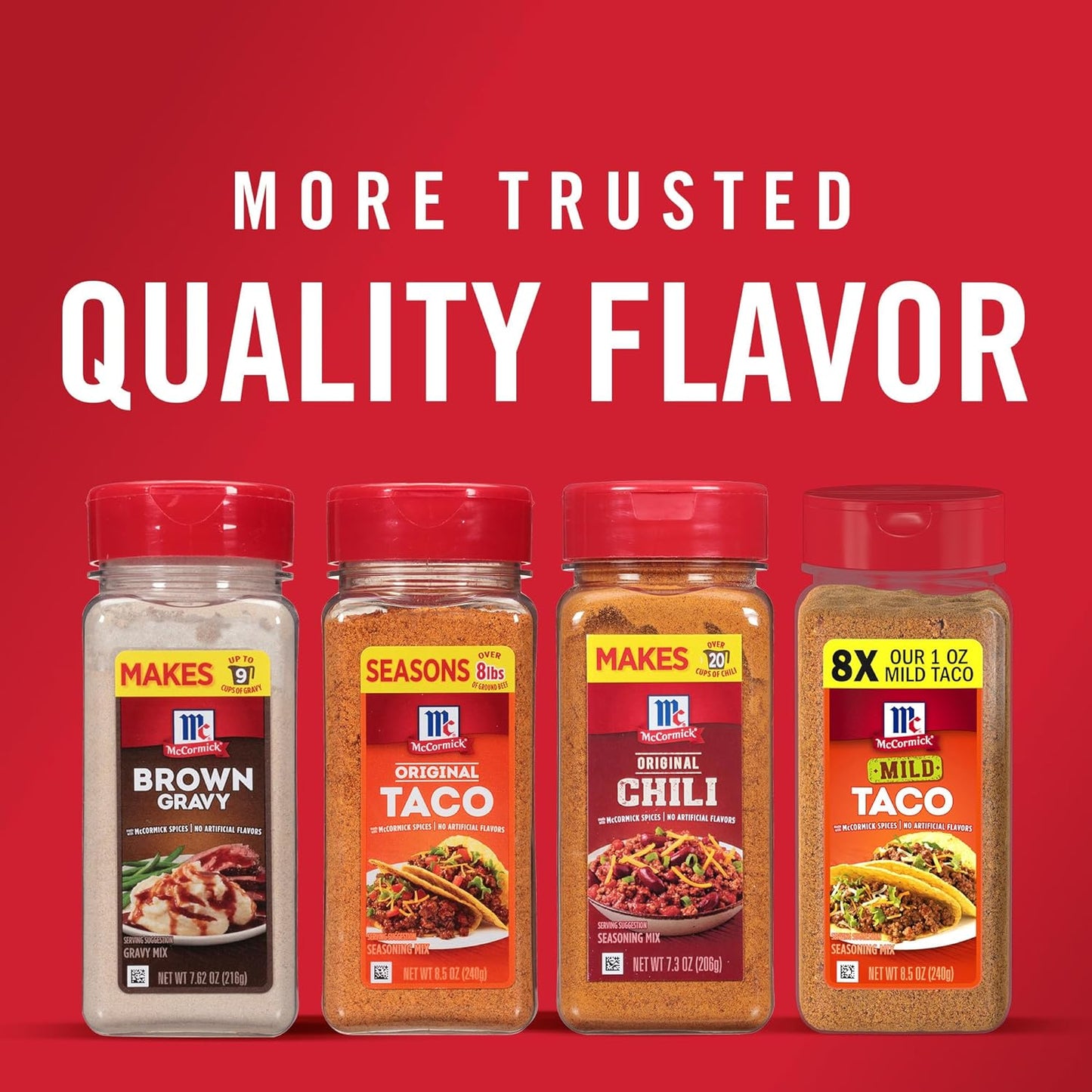 McCormick Taco Seasoning Mix – Quick Meal-Prep Seasoning That Seasons 8+ lbs of Beef, Streamlines Grocery Week