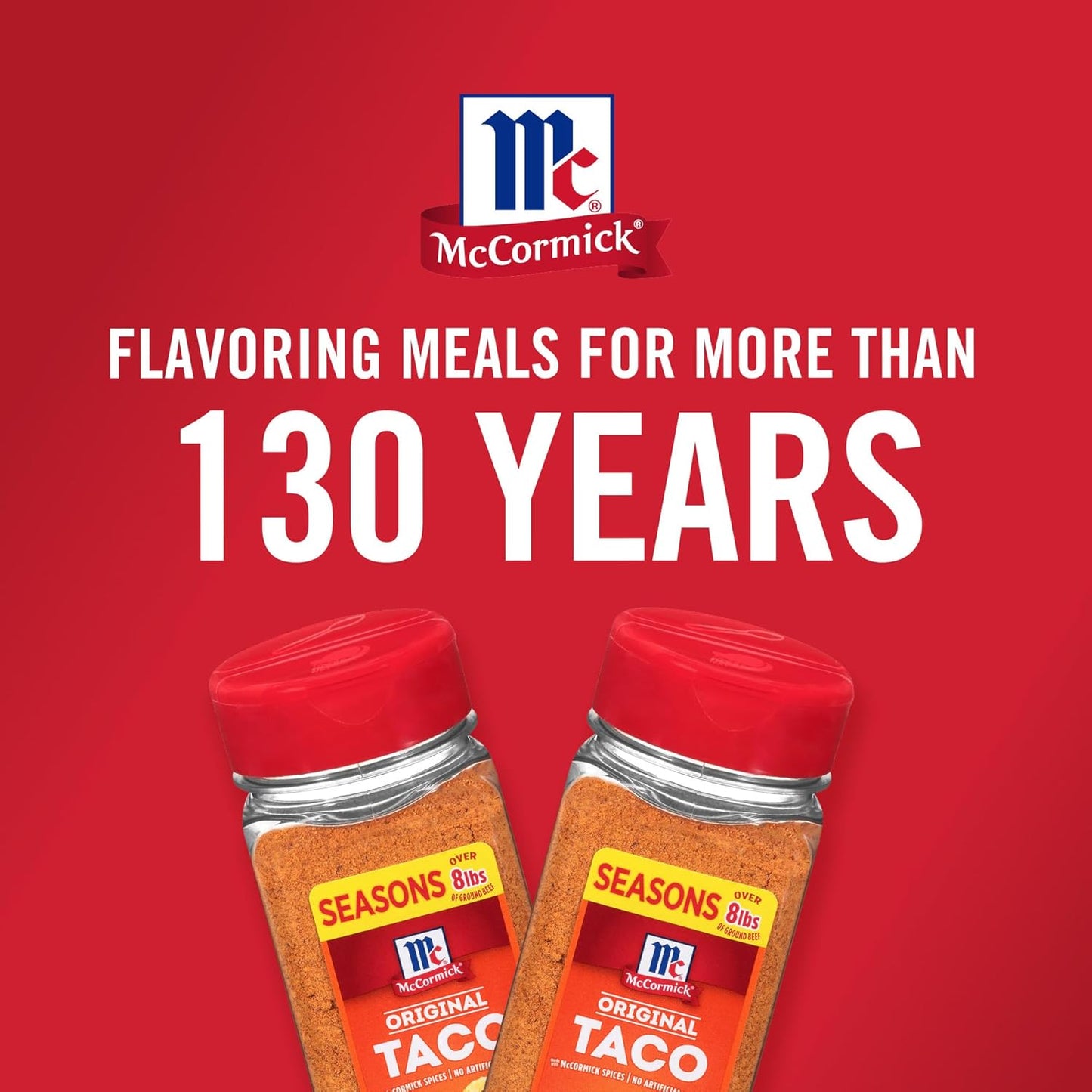 McCormick Taco Seasoning Mix – Quick Meal-Prep Seasoning That Seasons 8+ lbs of Beef, Streamlines Grocery Week
