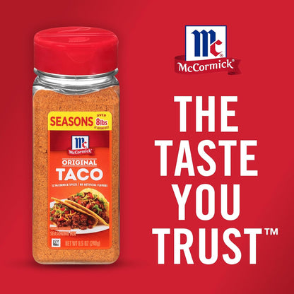 McCormick Taco Seasoning Mix – Quick Meal-Prep Seasoning That Seasons 8+ lbs of Beef, Streamlines Grocery Week