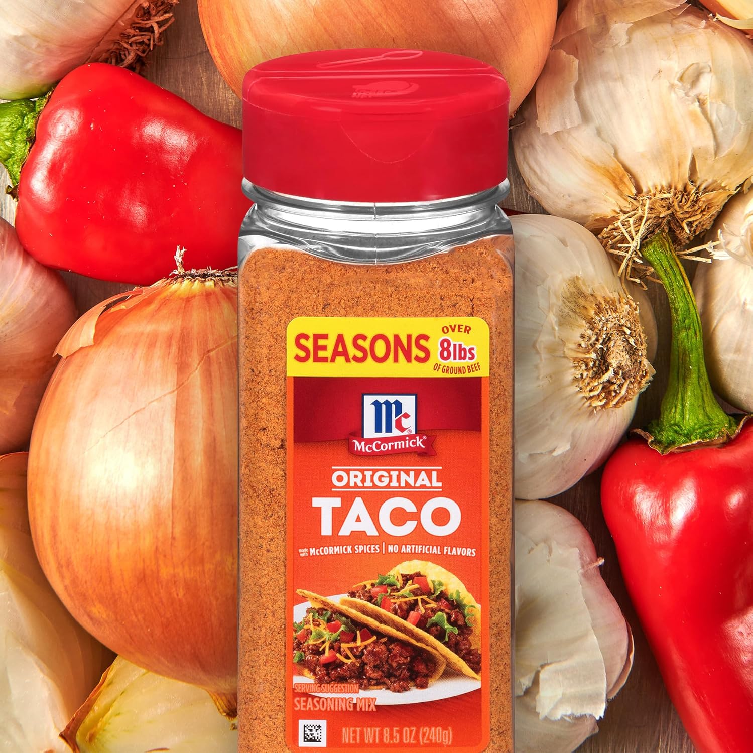 McCormick Taco Seasoning Mix – Quick Meal-Prep Seasoning That Seasons 8+ lbs of Beef, Streamlines Grocery Week