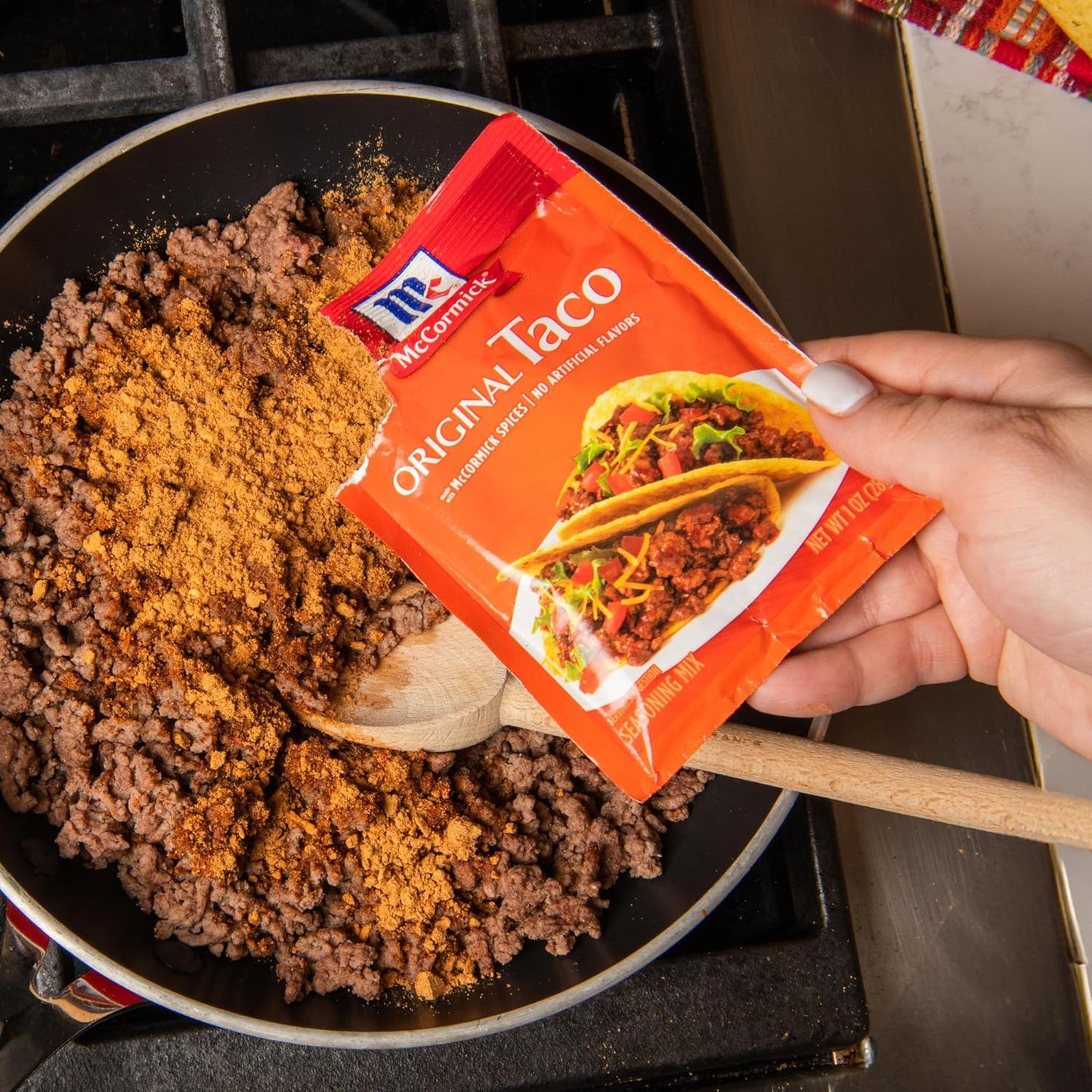 McCormick Taco Seasoning Mix – Wholesome Family Dinner Spice Blend With Onions and Peppers, No Artificial Flavors