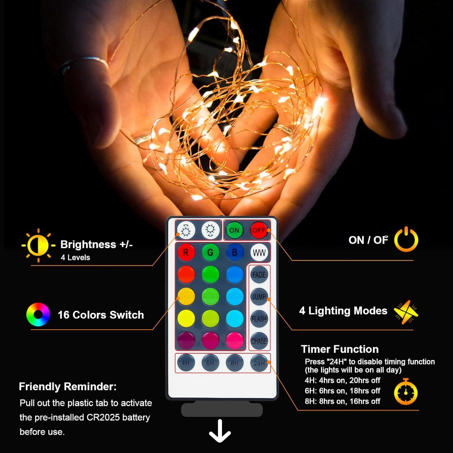 Minimax Outdoor Camping String Lights – Portable RGB LED Lights with IP67 Waterproof Wire