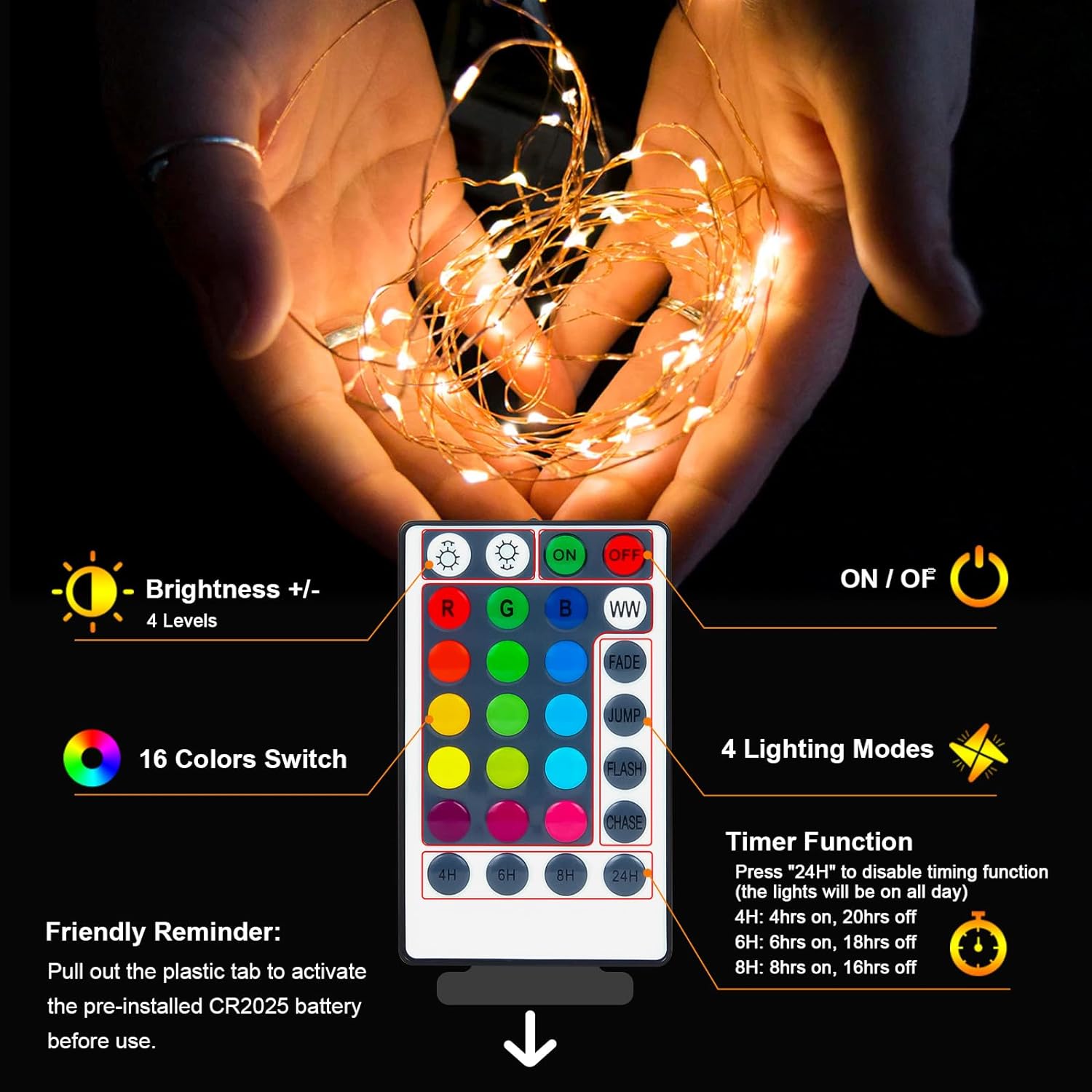 Minimax Outdoor Camping String Lights – Portable RGB LED Lights with IP67 Waterproof Wire