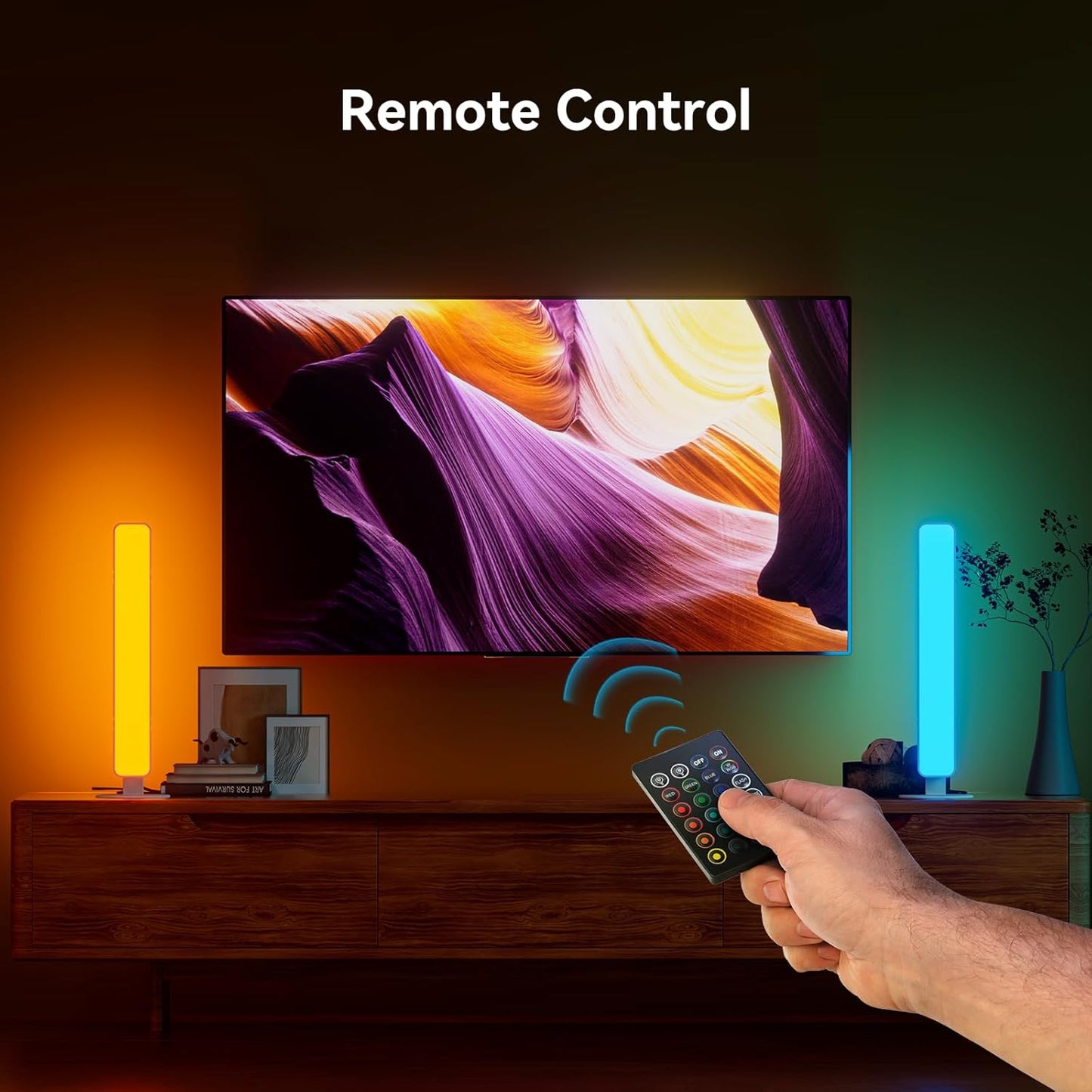 Music Sync RGB Light Bar for Focus Sessions – Low Distraction Desk Backlight for Remote Work and Study