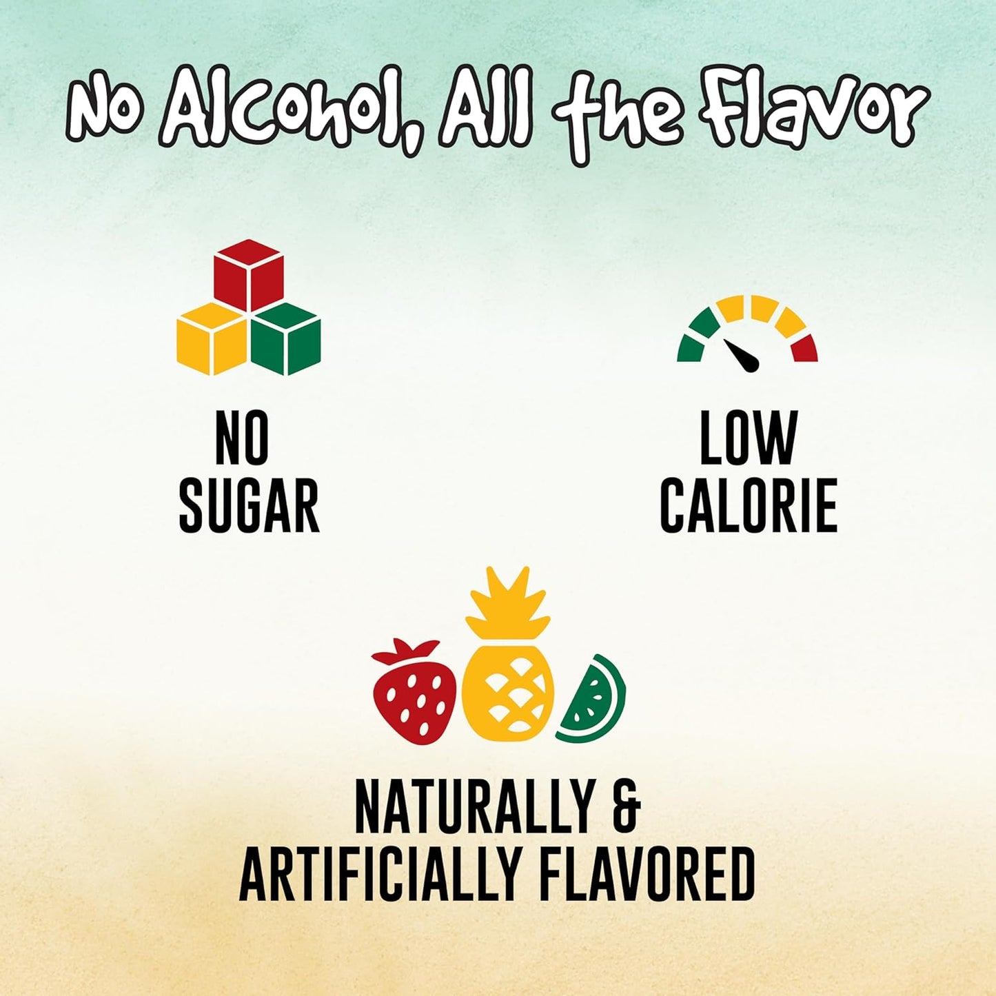 non-alcoholic, low-calorie, and caffeine-free formulation