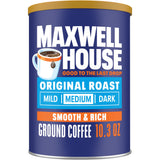 Maxwell House Original Roast Ground Coffee – Housewarming Gift for Coffee Lovers, 10.3 oz Classic Drip Brew in a Resealable Can