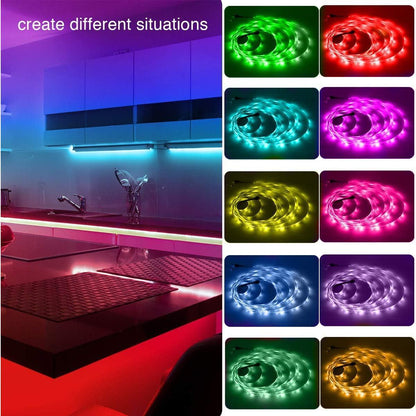 PHOPOLLO LED Strip Lights – Holiday Gift for Gamers and Teens, Customizable Color Strip