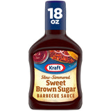 Kraft Sweet Brown Sugar Slow-Simmered Barbecue Sauce, 18 oz All-in-One Sauce for Simplifying the Condiment Shelf
