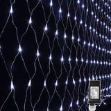 LYHOPE 360 LED Net Lights – Cool-to-Touch Holiday Mesh with 8 Modes and Automatic Timer for Worry-Free Nights