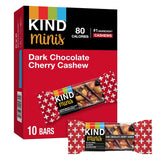 KIND Minis Dark Chocolate Cherry Cashew – Non Melting Road Trip Snack for Travel Cup Holder