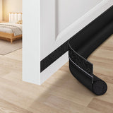 MAXTID Door Draft Stopper 36 Inch Black Adjustable Door Draft Blocker Under Door Seal for Quieter Home Retreat