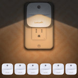 EverBrite Plug in Nightlight – Practical Baby Registry Gift for New Parents, Auto Sensor LED 6 Pack