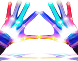 LumenGlow Light Up Gloves - Safer Alternative to Glow Sticks and Candles for Halloween Night with Battery-Powered LED Fun