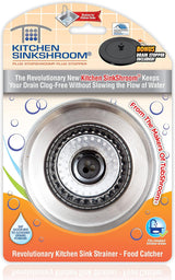 Kitchen SinkShroom Award-Winning Stainless Sink Strainer for Cohesive Kitchen Decor