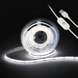 LuminStyle USB COB Light Strip – Low Voltage 5V Flameless Accent Lighting for Nurseries and Family Rooms