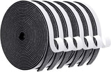 MAGZO Weather Stripping – Discreet Black Weatherstripping for Living Room Doors, Cabinets, and Sills