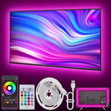 Simple LED Light Strip 16.4ft – USB Backlight Behind TV with One Tap App Dimming, Effortless Ambient Lighting for Intentional Living Spaces