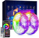 Brightown LED Strip Lights 200ft – Family Friendly Bedroom Lights for Playroom and Dorm, Auto Timer RGB Strip