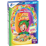 Lucky Charms Marshmallow Birthday Cake Cereal with Confetti Sprinkles – Bright Party Table Centerpiece for Kids' Celebration Setups, 10.9 oz