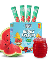 Klass Aguas Frescas | Trail-Ready Beverage Mix for Road Trips | Zero-Sugar Stevia Aguas Frescas in Resealable Single-Serve Packs (40 Count)