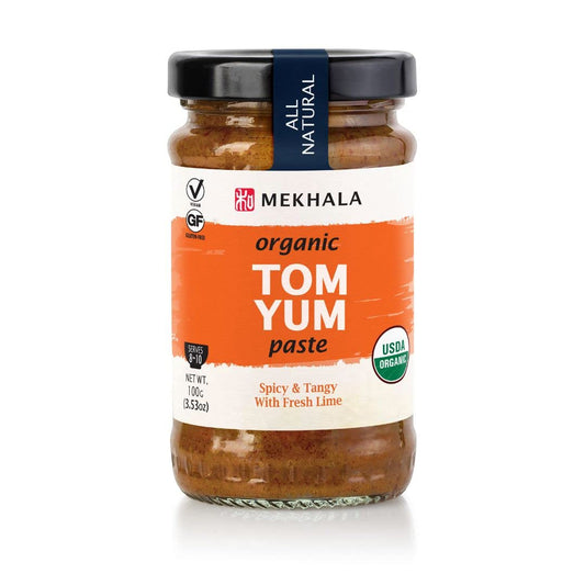 usda certified organic tom yum paste (3.53 oz jar) with authentic thai herb blend