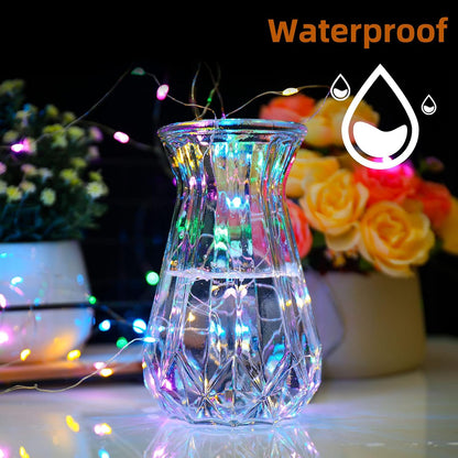 waterproof flexible silver wire (battery pack excluded from waterproofing)